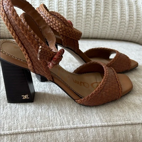 Sam Edelman Tan Braided Heels - Picture 2 of 7